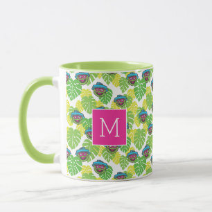 Oscar the Grouch   Tropical Pattern Mug