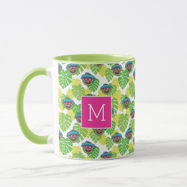 Oscar the Grouch | Tropical Pattern Mug (Left)