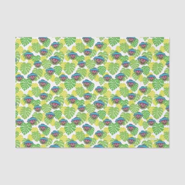 Oscar the Grouch | Tropical Pattern Tissue Paper (Front)