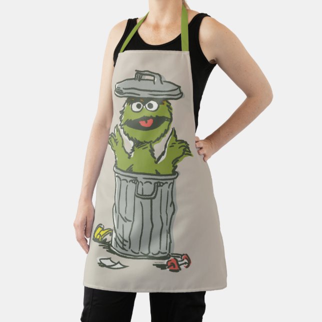 Oscar the Grouch Vintage 1 Apron (Insitu)