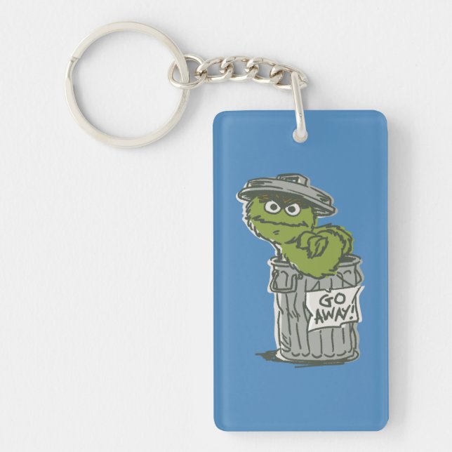 Oscar the Grouch Vintage 2 Keychain (Front)