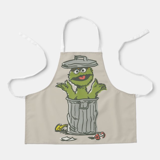 Oscar the Grouch Vintage Apron (Front)