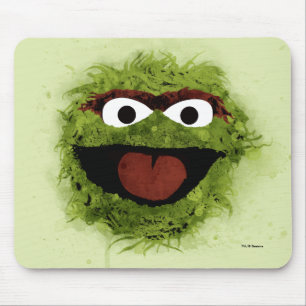 Oscar the Grouch   Watercolor Trend Mouse Pad