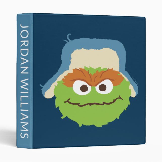 Oscar the Grouch Woodland Face Binder (Front/Spine)