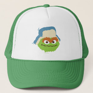 Oscar the Grouch Woodland Face Trucker Hat