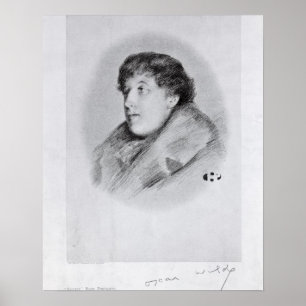 Oscar Wilde (1854-1900) a Bijou Portrait, from 'So Poster