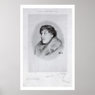 Oscar Wilde (1854-1900) a Bijou Portrait, from 'So Poster