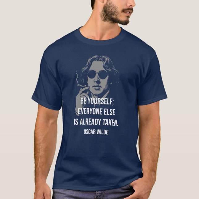 Oscar Wilde quotation to be yourself T-Shirt (Front)
