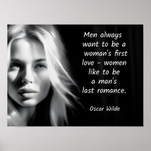 Oscar Wilde -- quote art Last Romance Poster