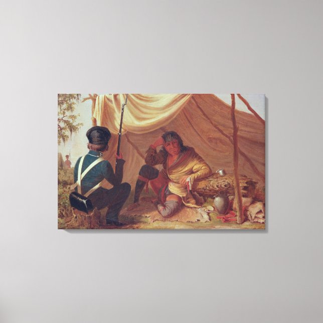 Osceola in Captivity, c.1837 Canvas Print (Front)