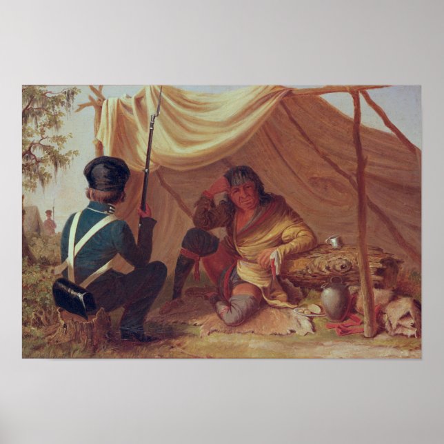 Osceola in Captivity, c.1837 Poster (Front)