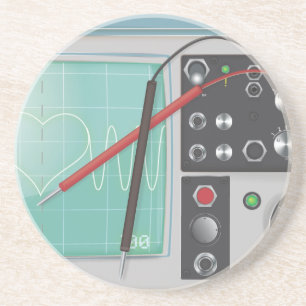 Oscilloscope Love Coaster