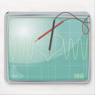 oscilloscope Love Mouse Pad