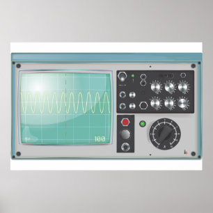 Oscilloscope Poster