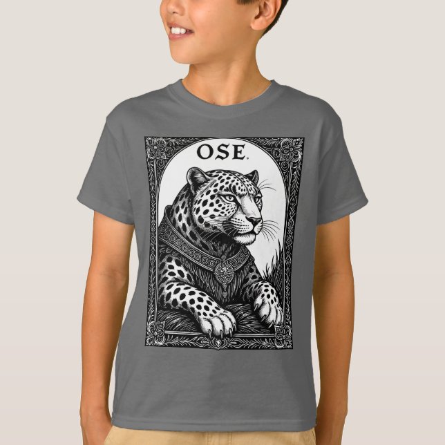 Ose The Goetic Leopard Ascends T-Shirt (Front)