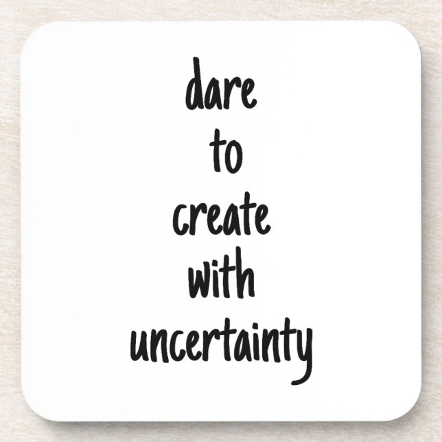 Oser Créer Un Dessous de verre Plastique Dur (Devant)