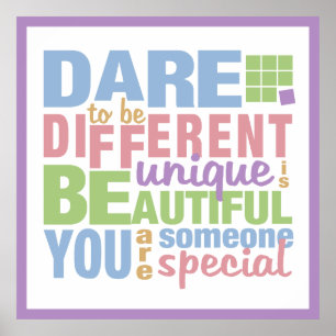 Osez être différent poster