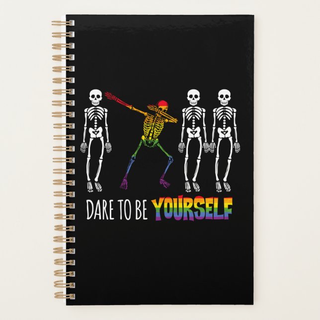 Osez Être Vous-Même Halloween Dabbing Squelette (Devant)