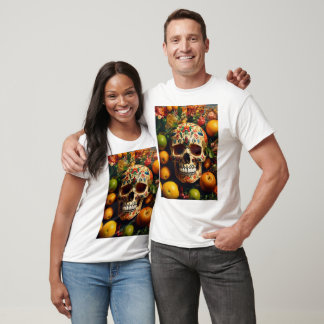 "Osez porter" Crâne sur les T-shirts aux fruits