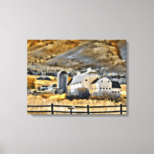 Osguthorpe Barn in Park City, Utah Canvas Print