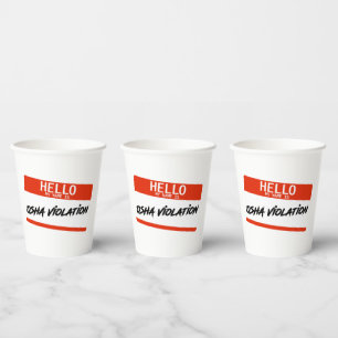 OSHA Violation Paper Cups