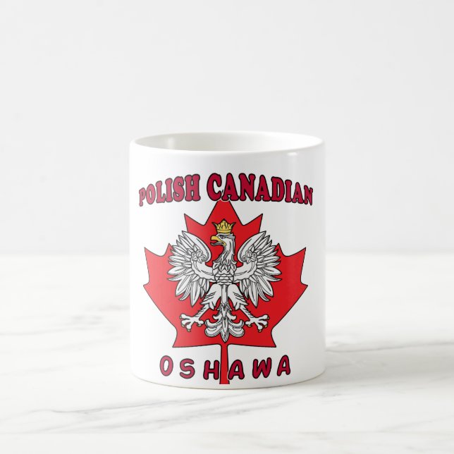 Oshawa Polish Canadian Leaf Coffee Mug (Center)