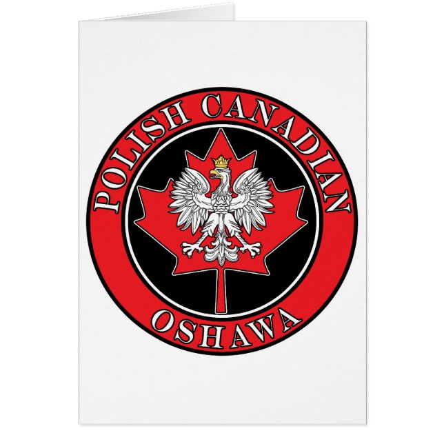 Oshawa Polish Round Canadian Leaf (Front)