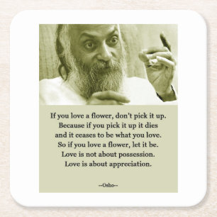 Osho Square Paper Coaster