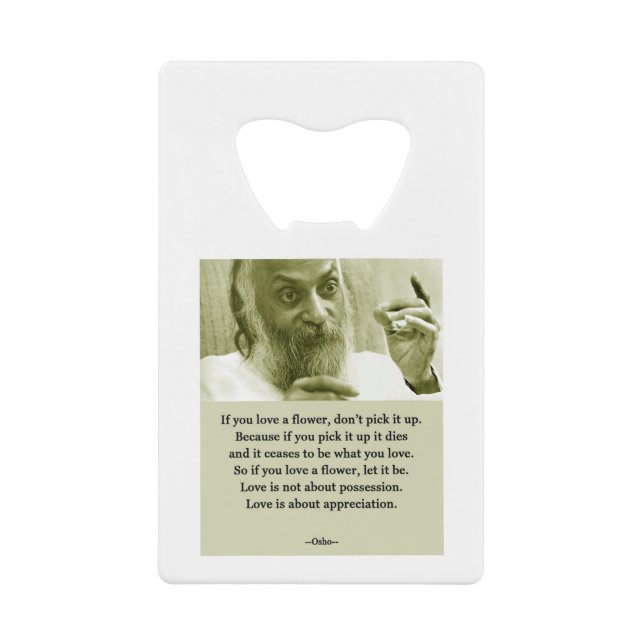 Osho Wallet Bottle Opener (Front)