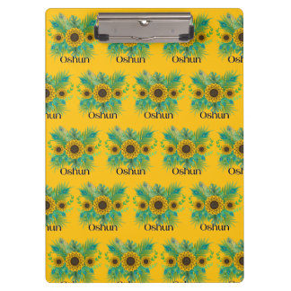 Oshun Goddess Sunflowers Clipboard