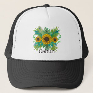 Oshun Goddess Sunflowers Trucker Hat