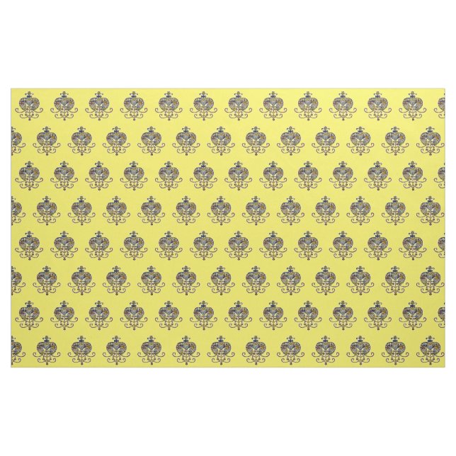 Oshun Goddess Veve Sigil Fabric (Yard)