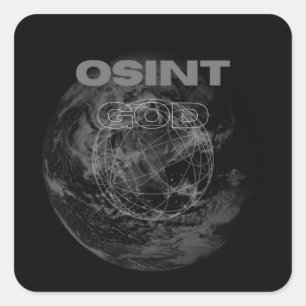 OSINT GOD SQUARE STICKER