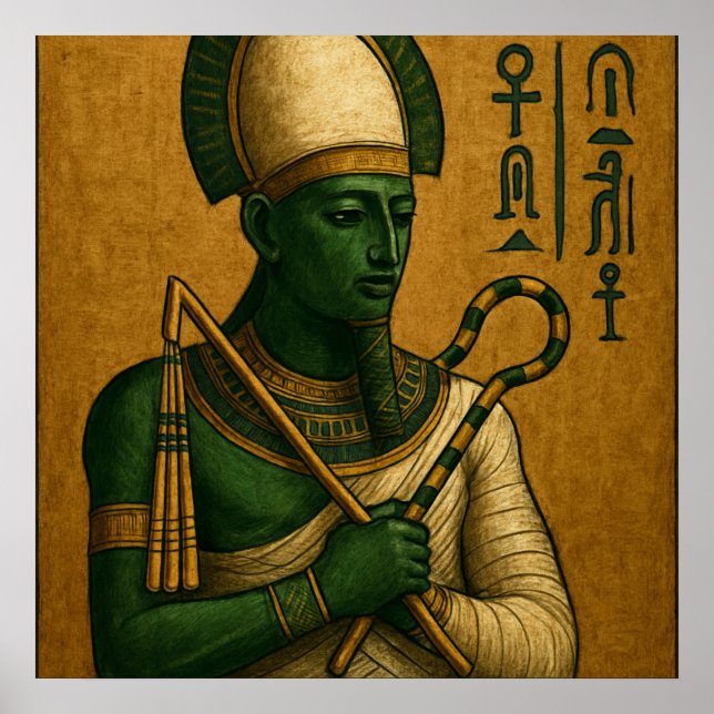 Osiris égyptien Affiche de Dieu Imprimer (Devant)