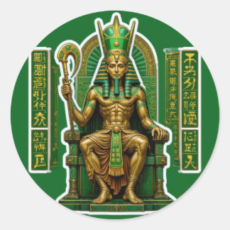 Osiris – God of the Afterlife Classic Round Sticker