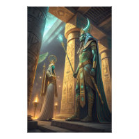 Osiris &Hatshepsut in the AI Temple Ancient Egypt