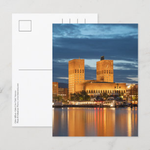 Oslo City Hall Norway Postcard
