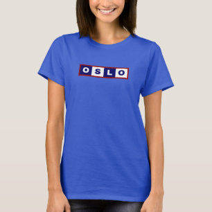 Oslo City, Norway Minimal Design T-Shirt
