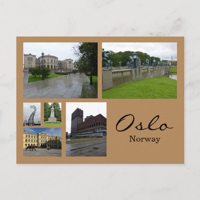 Oslo Collage 1 Postcard (Front)