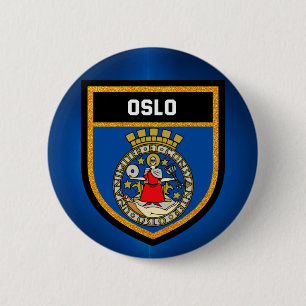 Oslo Flag 2 Inch Round Button