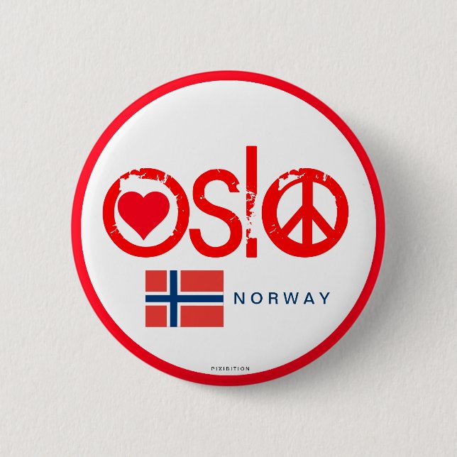 Oslo Love Peace Button 3 (Front)