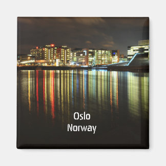 Oslo, Norway at night Magnet