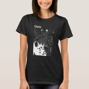 Oslo Norway Classic City Map Graphic T-Shirt