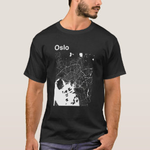 Oslo Norway Classic City Map Graphic T-Shirt