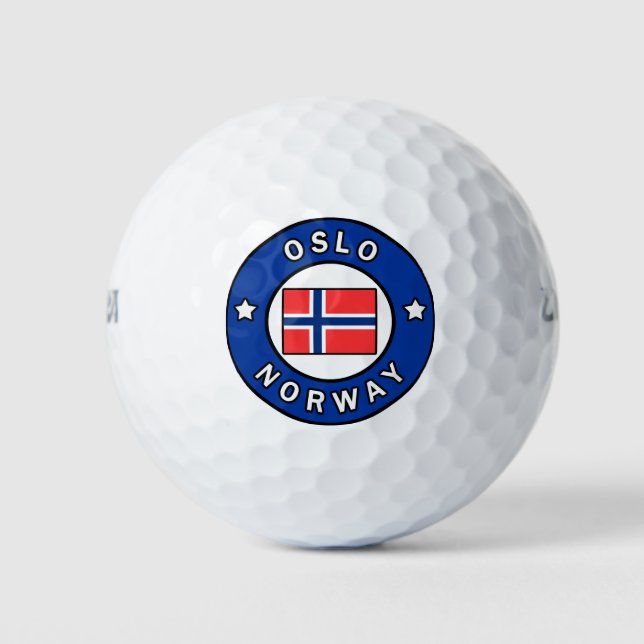 Oslo Norway Golf Balls (Front)