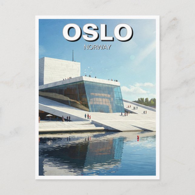 Oslo Norway Travel Postcard (Front)