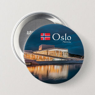 Oslo Opera House 3 Inch Round Button