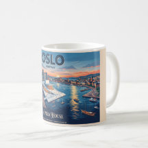 Oslo Opera House Vintage Travel Poster - Norway
