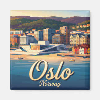 Oslo Skyline Norway Magnet