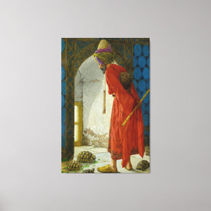 Osman Hamdi Bey  The Tortoise Trainer (1900) Canvas Print